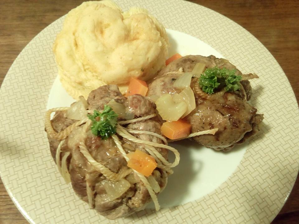 DIY Beef Paupiette with Duchess Potatoes